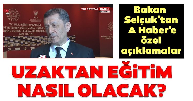 SON DAKİKA! Milli Eğitim Bakanı Ziya Selçuk'tan corona virüs açıklaması! Uzaktan eğitim nasıl olacak?